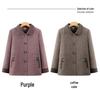 Spring Coat for Middle-Aged and Elderly Women, Lapel Design, Suitable for 60 to 80-Year-Olds, Ideal for Spring and Autumn