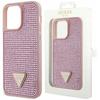 Guess Guhcp14Lhdgtpp Iphone 14 Pro 6.1 Różowy/Pink Hardcase Rhinestone Triangle