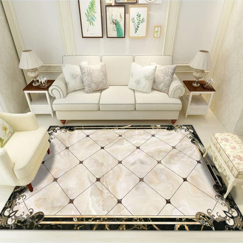 Luxury Marble Style Rugs for Living Room Home Bedroom Decor Large Size Carpet Coffee Table Non-slip Carpet