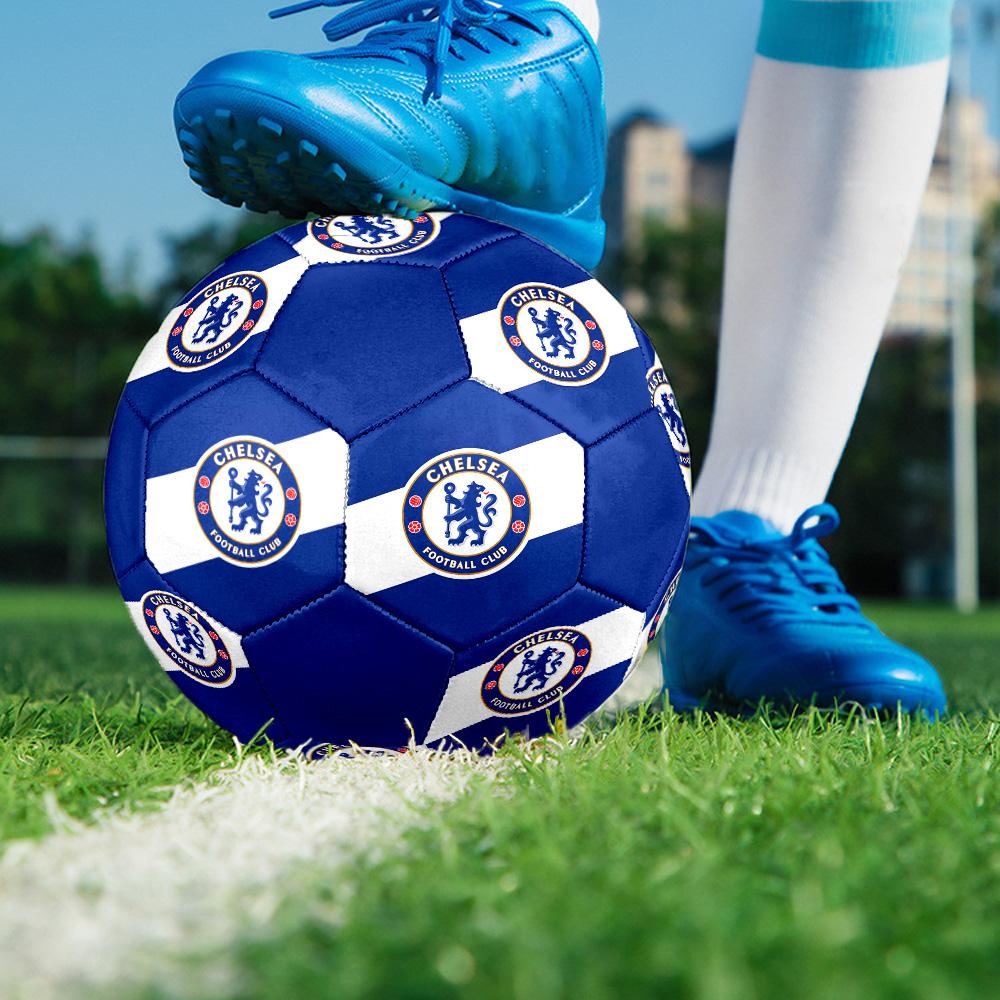 Fußball Chelsea F C Hallenfußball Ball Bunt Alle Altersgruppen Größe 5 Maschinengenäht PVC Wettkampfbereit Langlebig Hoher Rückprall
