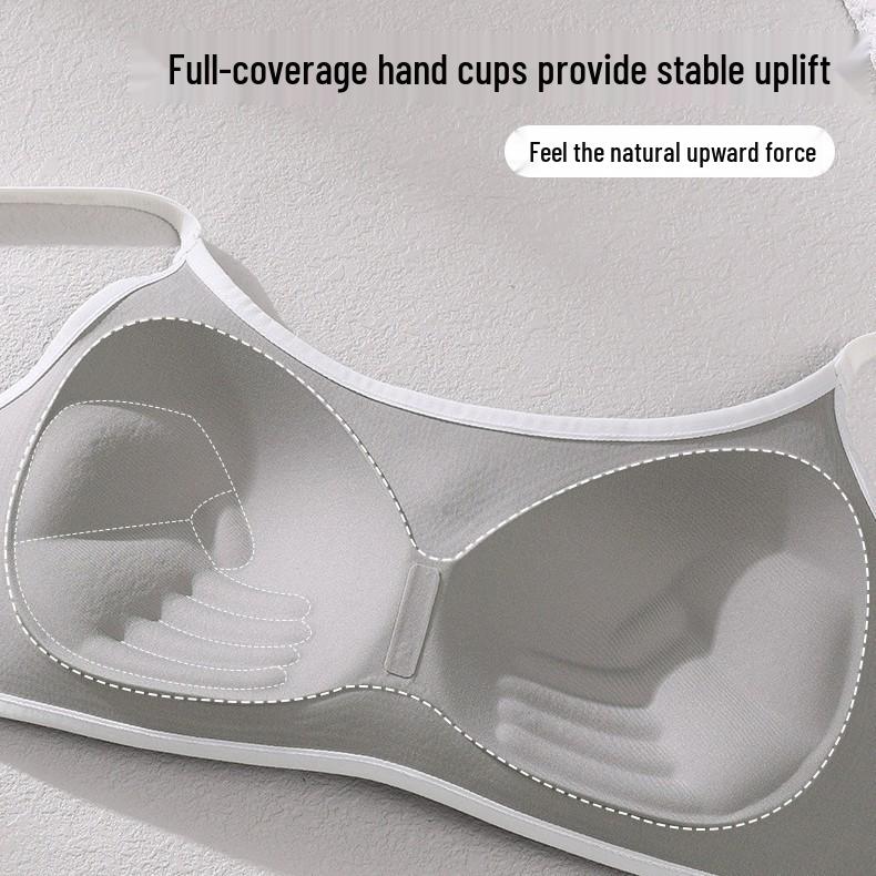 Seamless Strappy Lift-Up Bra with Comfortable Chest Pad