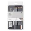 Winsor & Newton Studio Collection Sketching Set Artist Graphite & Charcoal Pencils (7 Pencils + 3 Extra Pencils) 490010