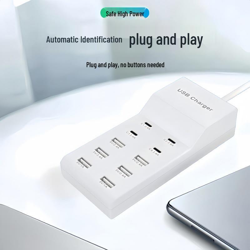 USB-Multi-Port 5V2A Ladegerät, Schnelllade-Typ-C für Huawei & Apple Geräte