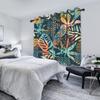 2pc Modern Leaves Window Curtains Home Interior Curtains Medieval Minimalism Nordic Abstract Bedroom Curtains Polyester Fabric