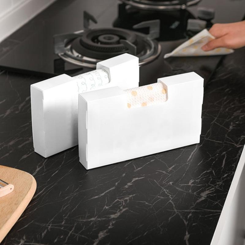 Kitchen Fresh-Keeping Bag Garbage Bag Storage Box Folding Storage Box Big/Small Disposable Gloves Plastic Bag Sorting Box