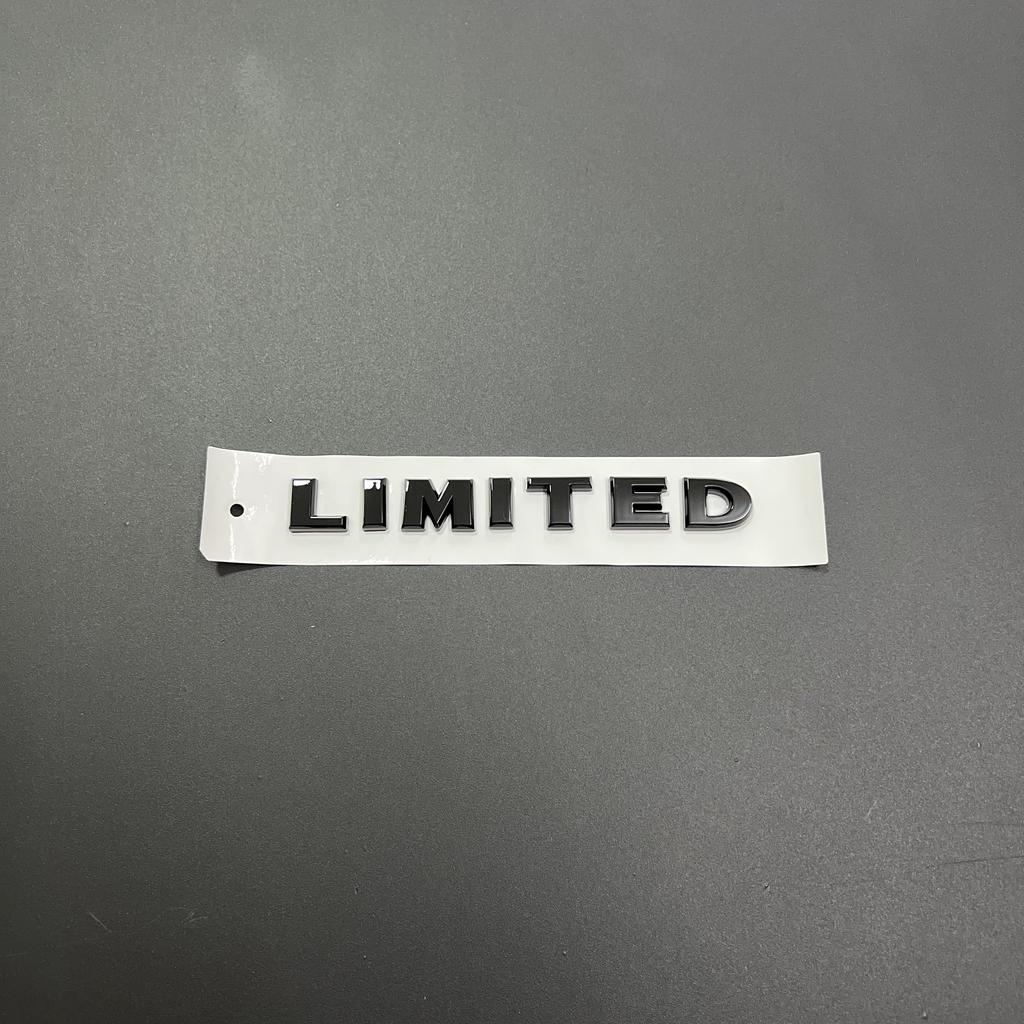 LIMITED Car Letter Emblem, 3 Sizes, 2 Colors, 3D ABS Sticker for Jeep Car Exterior ALU1