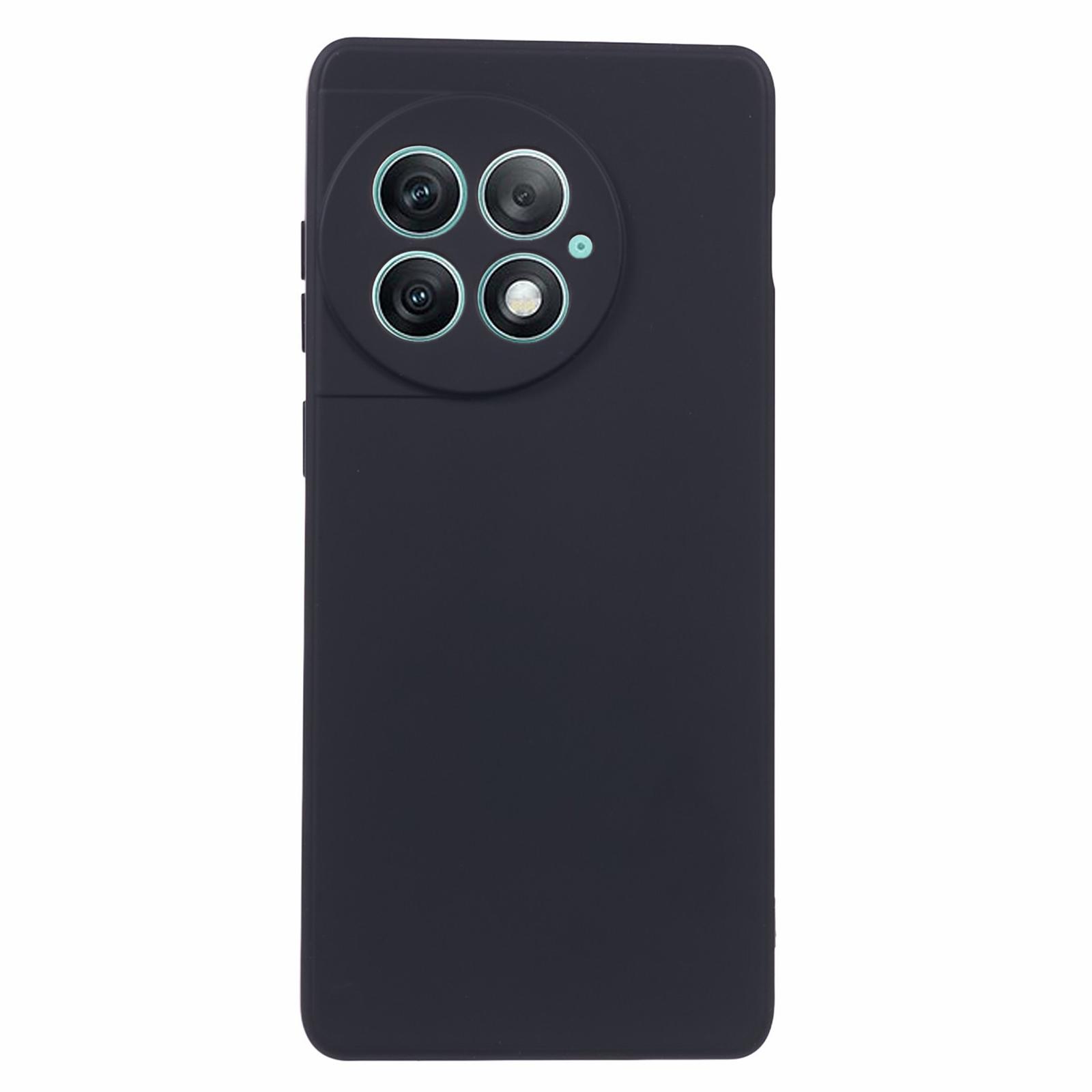 

For OnePlus Ace 2 Pro 5G Rubberized TPU Back Case Fiber Lining Anti-scratch Phone Cover Black