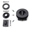 4PC Universal Car Interior Carpet Snap Car Modification Accessories Car Carpet Fixing Clip Floor Mat Fastener Clip Black