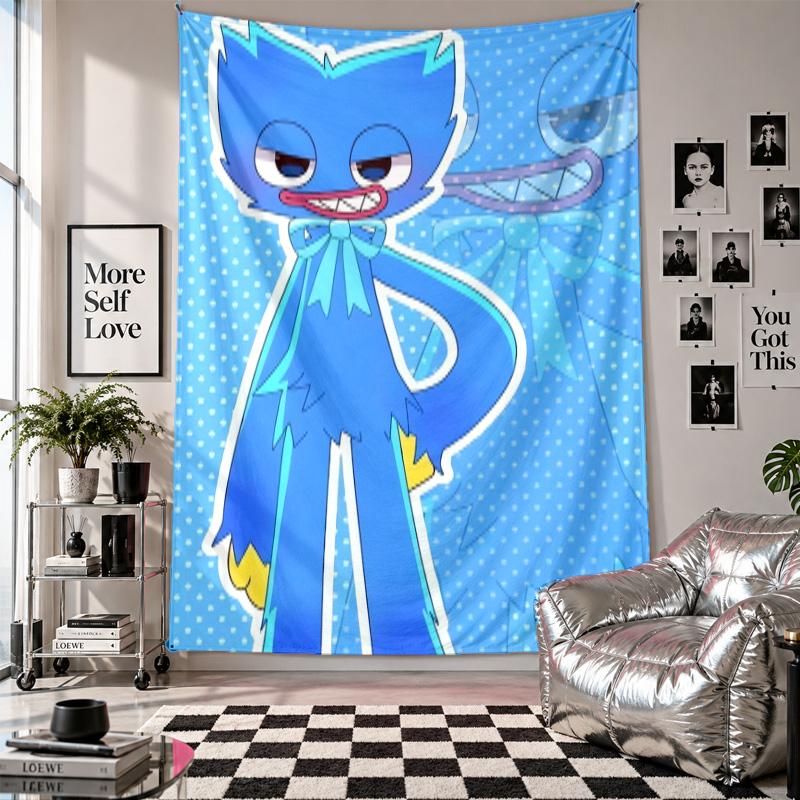 Wall TapestryHuggy Wuggy Art Hanging Cloth Decorative Background Cover for Room Decoration