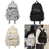 Urban Style Letter Backpack With Large Capacity For Campus And Carry Everyday