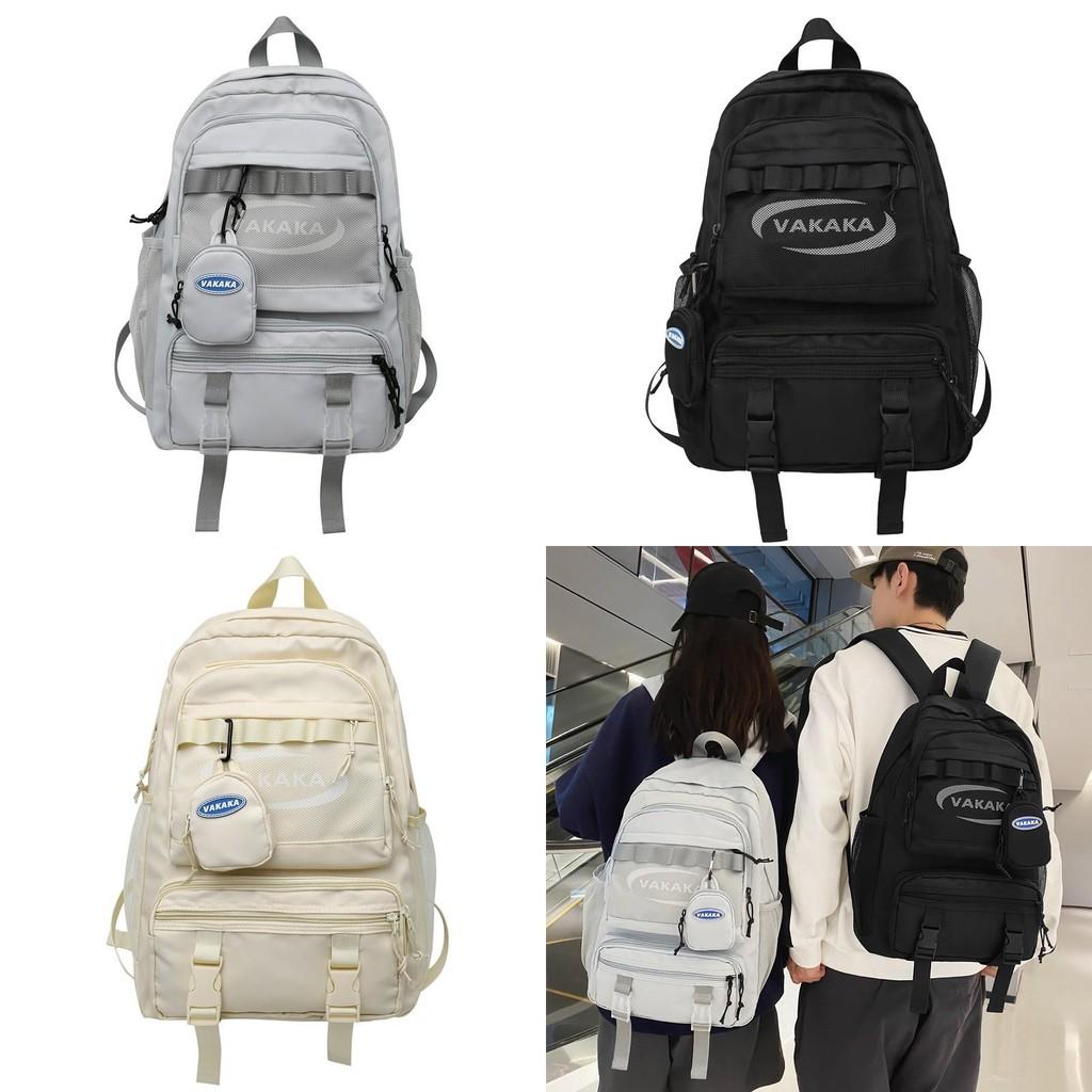 Urban Style Letter Backpack With Large Capacity For Campus And Carry Everyday