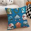 Game BBubbles Bobble Cushion Cover Natural Linen Double Sided Print  Throw Pillow Case for Sofa Couch Home Decor