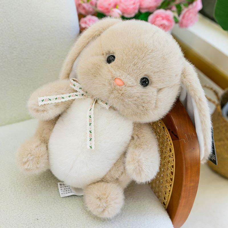 Super Cute Alison Lop-eared Rabbit Plush Toy Children's Birthday Gift Cute Pet Ornament Girl Ribbon Rabbit Doll
