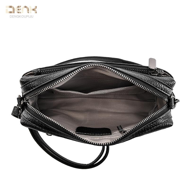 Leather women's bag new trendy first-layer cowhide shoulder messenger bag soft leather fashion bag
