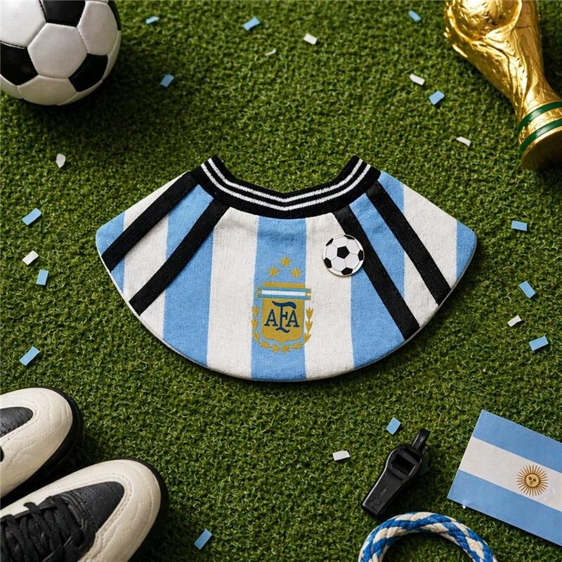 World Cup themed pet bib, cat dog soccer bib One size fits all for both cats and dogs