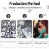 Disney Princess Jasmine Diamond Art Painting Kit Home Wall Decor Handmade Gift 5D DIY Rhinestone Craft Set Beads Elegant Portrait