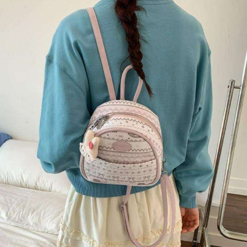Korean Style Cute Mini Backpack for Women Fashi Ins Trendy Sweet Shoulder Bag Comfortable and Versatile Texture Commuting Bag