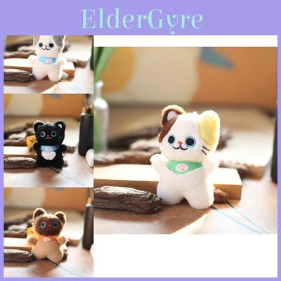 Playful Cute Kitten Plush Keychain Ultra Soft Stuffed Animal Bag Charm