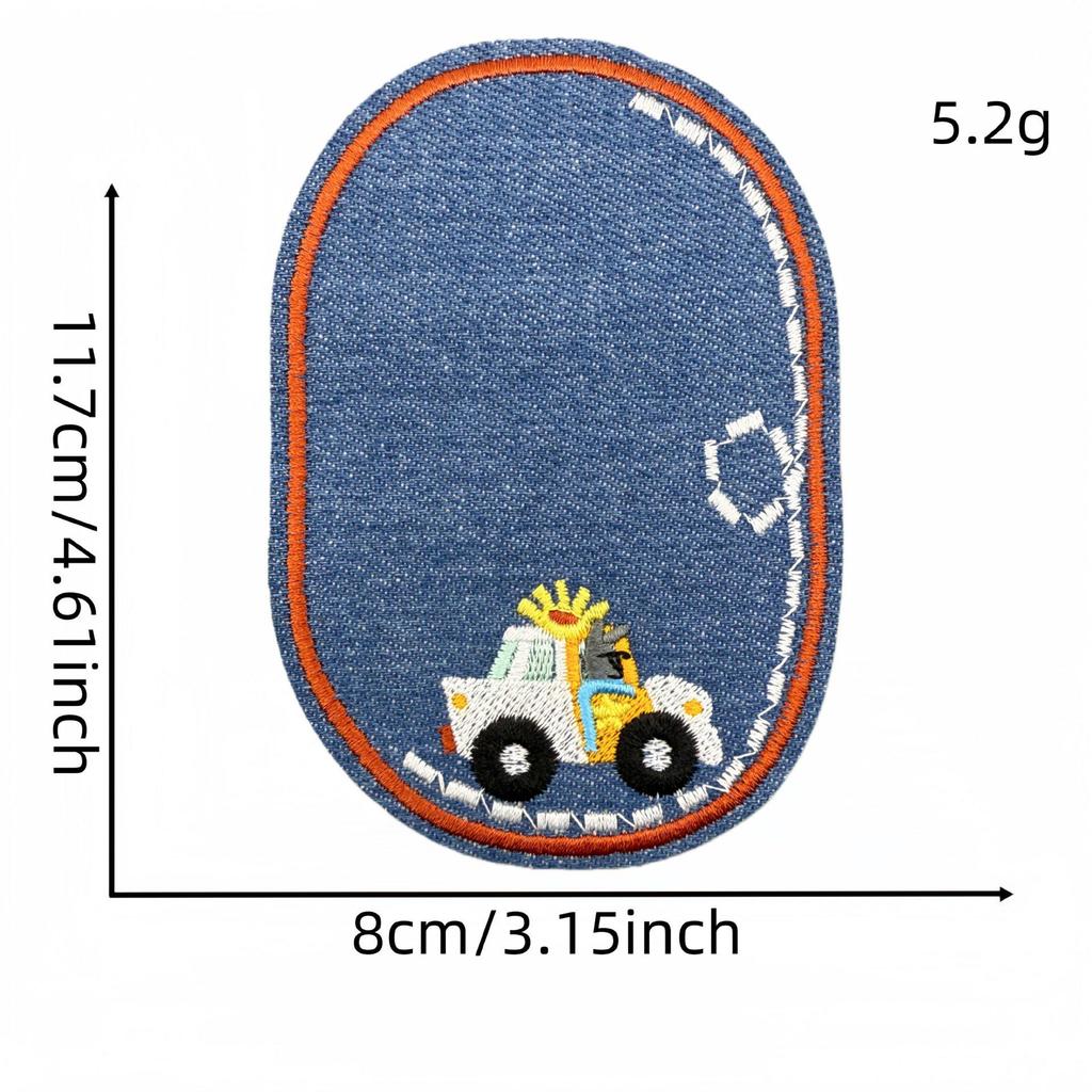 Denim Animal Embroidery Patch for Clothing and Bags