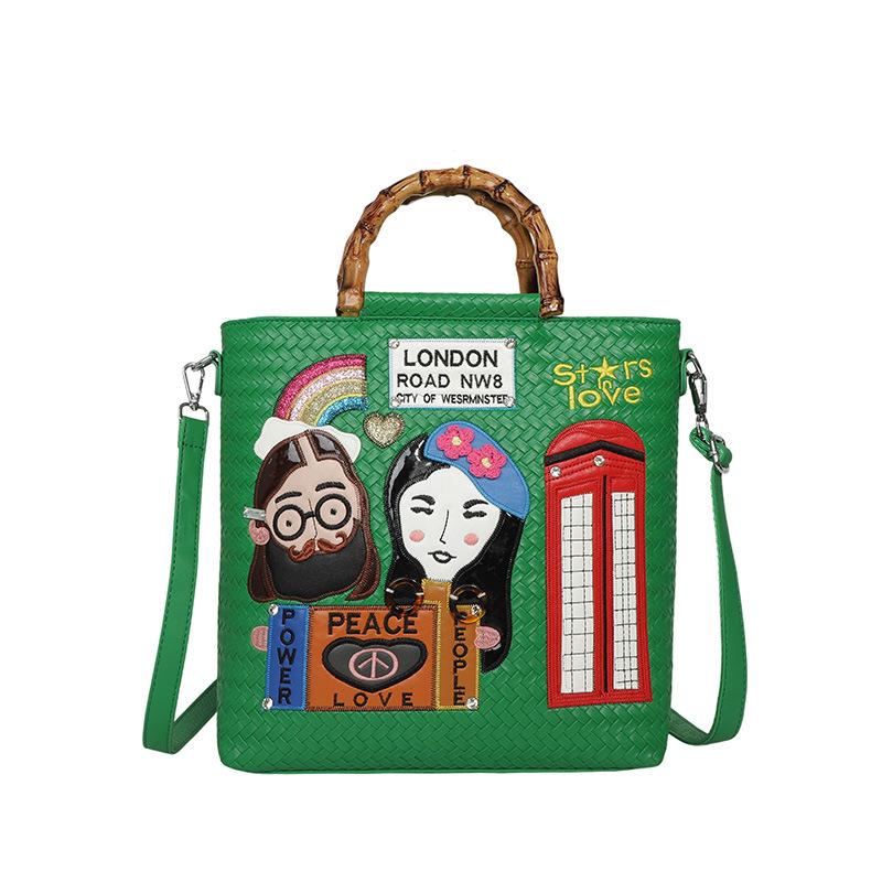 Large Capacity Women's Bag - Embroidered Business Tote Bag in Bohemian Style - Single Shoulder Crossbody Bag
