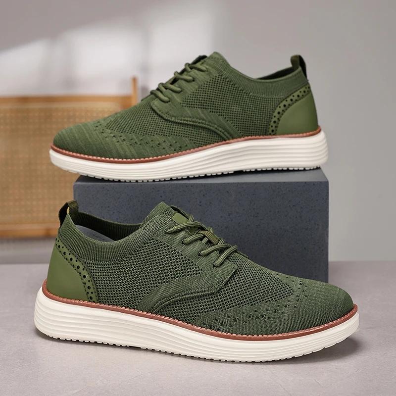 2026 New Mesh Shoes Anti-slip Wear Outdoor Casual Shoes Large Size Oxford Shoes Light Breathable Daily Commuting Shoes