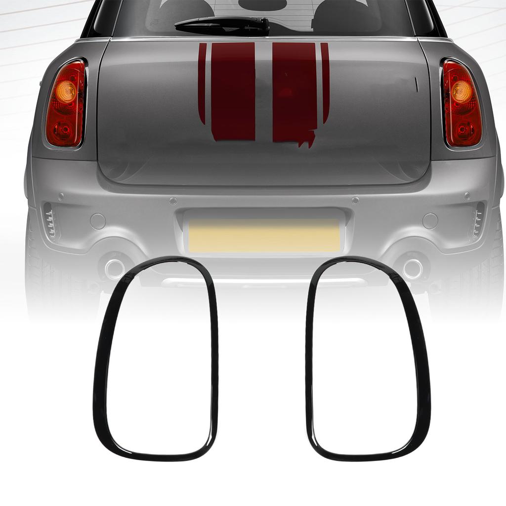 Front Rear Headlight Guard Trim Headlight and Taillight Bezel Trim 51139801573 for Countryman R60 2010 to 2016 Gloss Black