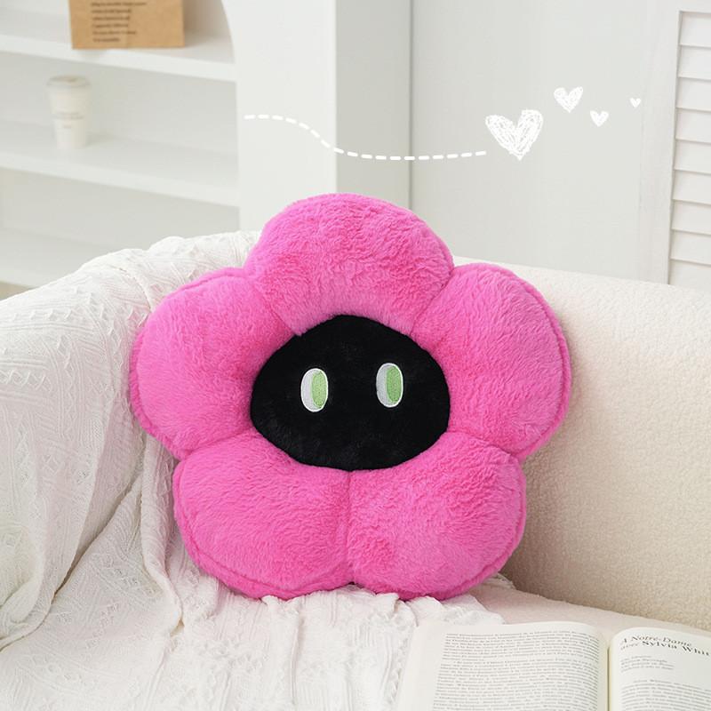 Cute Flower Plush Cushion With Soft Pp Cotton For Relaxing Sofa Decor