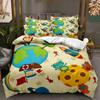 3D Space Cartoon Pattern Bedding Set Kid Boys Baby Quilt Cover Pillowcase 2/3pcs Single Double Bed Cover Gift Bed Set