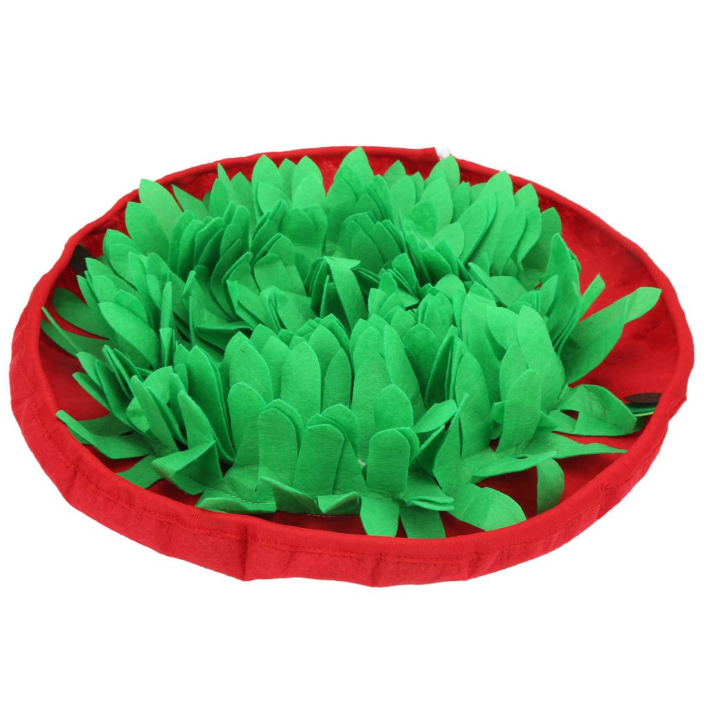 Dog Sniffing Pad Prevent Slip Boredom Relief Interactive Adjustable Pet Feeding Snuffle Bowl Mat for Puppy CatsRed