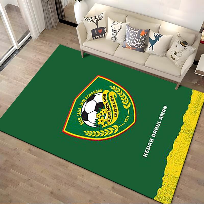 Kedah Darul Aman Football Emblem Rug Non-slip Rug Suitable for Living Room and Bedroom Sofas