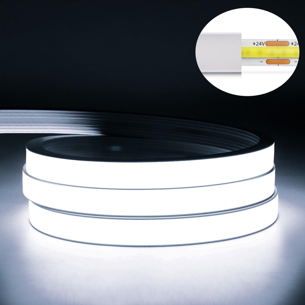 DC24V COB LED Neon Light Strip Silica Gel Tape Tuya Smart WiFi APP Dimmable Wireless Control Closet Room Backlight Night Lamp