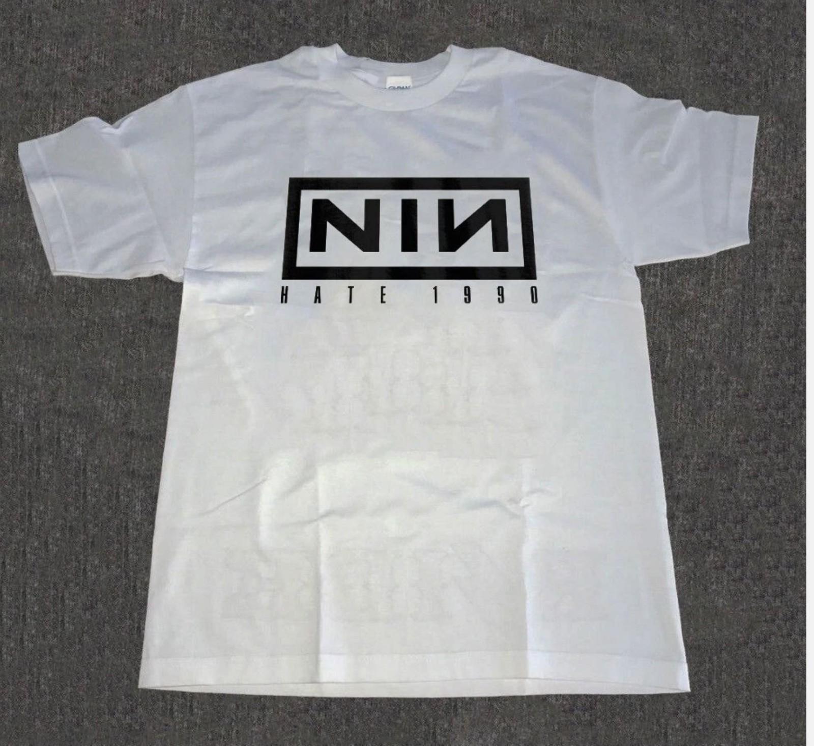 NIN Nine Inch Nails Music Band Tee Rock Graphic T-Shirt Reprint S