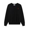 Cotton Couple Matching Set Oversized Hoodie With Heart Print Loose Fit Jogger Pants Men Women