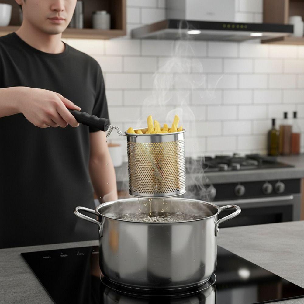 Hook Design Handle Cooking Strainer Hanging Pasta Colander Hot Pot Strainer Spoon  Noodle