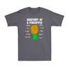 Anatomy Of A Pineapple Swinger Funny Upside Down Pineapple Novelty Unisexs TShirt