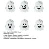 6Pcs Halloween Mini Light-up Ghost Figurine Resin Miniature Table Ghost Lights for Halloween Party Favors Home Garden Decoration
