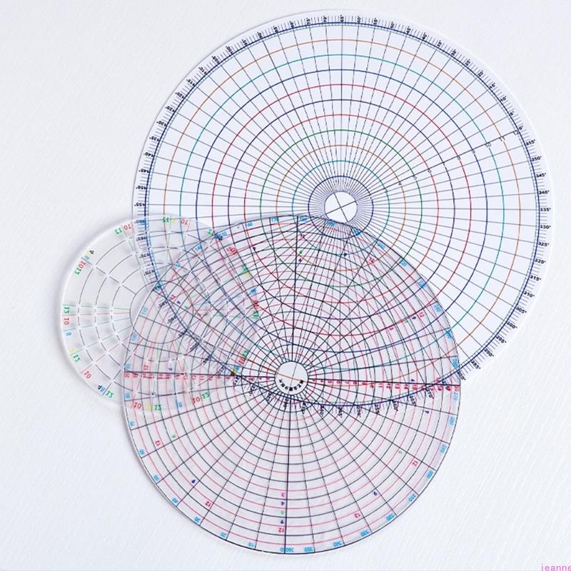 Profesionální kružítko Pro umělce a studenty Řemeslo ze pevného plastu Akryl s jasným značením