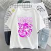 Women's T-shirt E-girl Guitar Print Short Sleeve Streetwear Tops Kawaii Clothes Harajuku Short Sleeve Women Oversized T-shirt