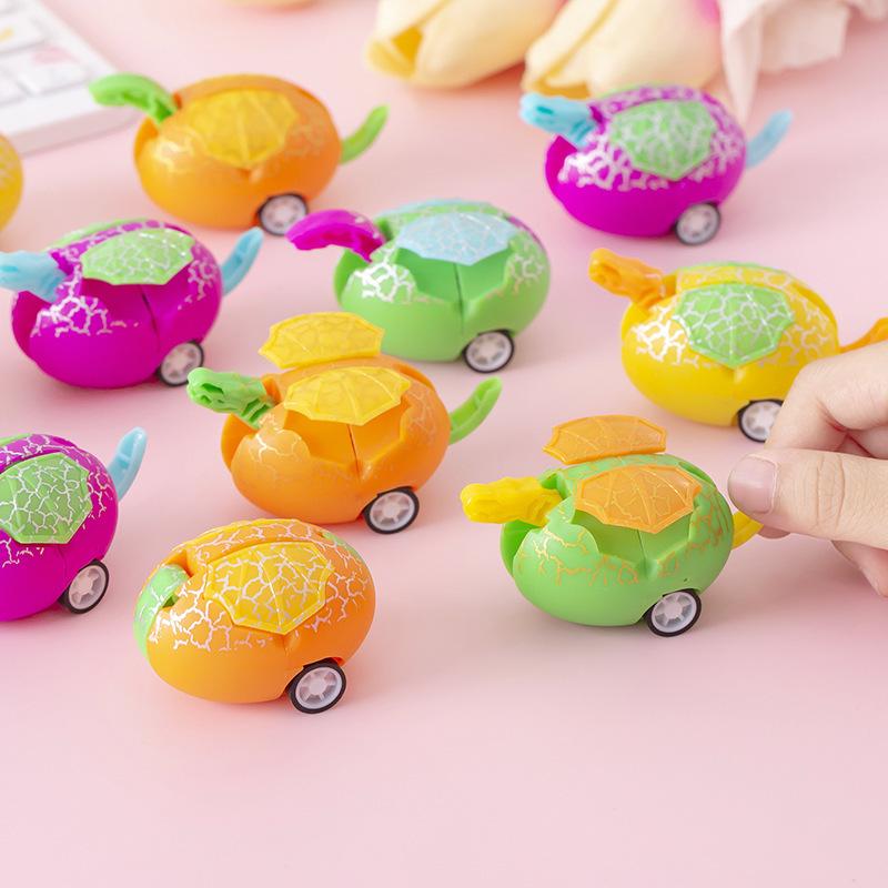 Children s Dinosaur Egg Transforming Pull-back Car & Educational Toy