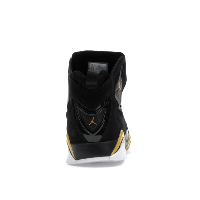 Air Jordan True Flight Black Metallic Gold Speckled Men Sneakers White 342964-072