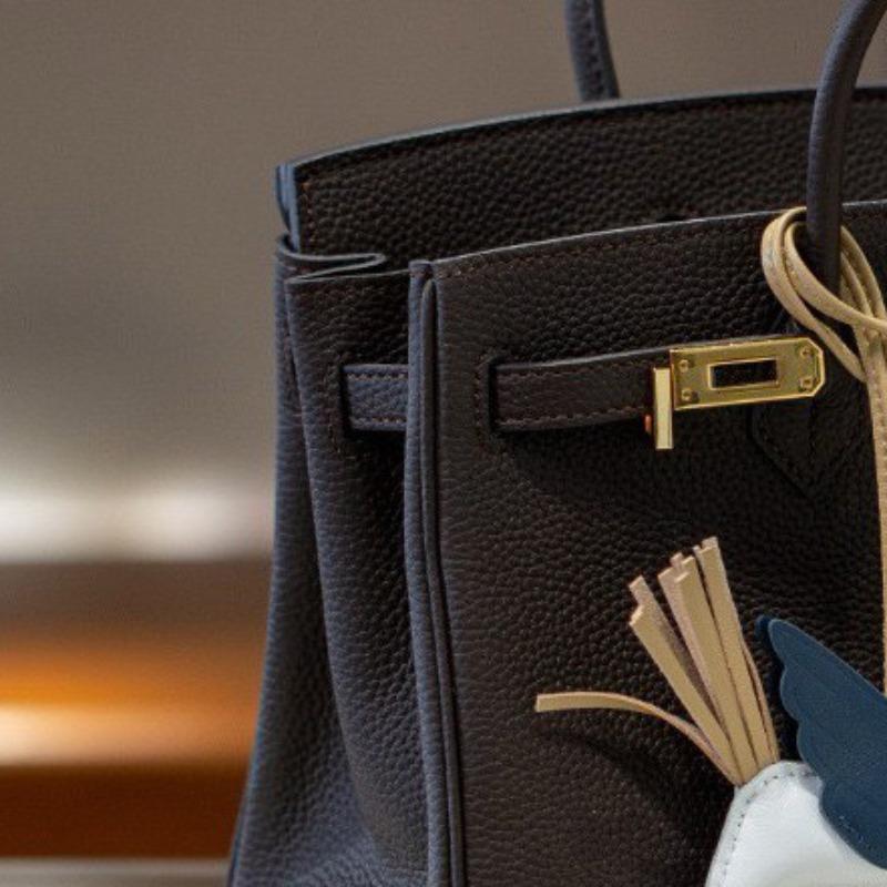 

[Haute couture] Litchi pattern first layer togo cowhide inner seam Sophie thread Birkin bag large capacity/handbag 25cm