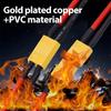 For XT60 Parallel Battery Connector Male/Female Cable Dual Extension Y Splitter/ 3-Way 14AWG Silicone Wire for RC Battery Motor