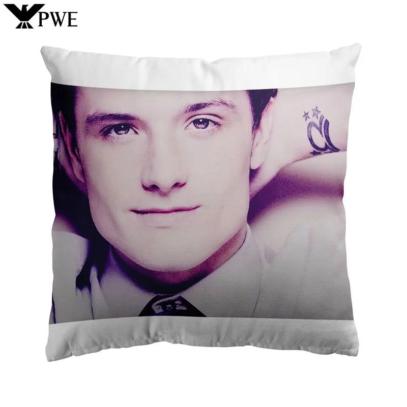 Tonnika Chen Unisex 18'' X 18'' Josh Hutcherson Whistle Edit Meme Square Throw Pillow Cushion Covers Cases Pillowcases 45Cm X 45Cm