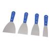 4Pcs Putty Scraper Set with Storage Bag Metal Carbon Steel Plastic Handle Drywall Repair Spreading Painters Tool
