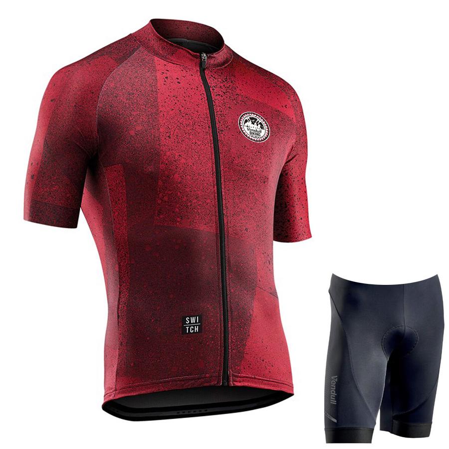 Man Cycling Clothes Summer Team Cycling Kits MTB Bike Clothing Short Sleeve Breathable Racing Road Bicycle Cycling Jersey Sets