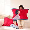 Par de Fronhas de Algodão Antiderrapantes - Design Festivo Vermelho, Absorventes de Suor, Anti-Queda, Frete Grátis