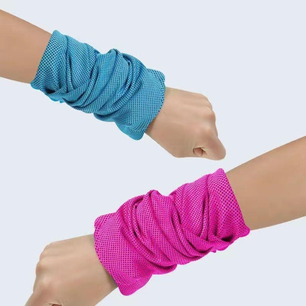 Sweat Absorption Sports Wrist Sweat Towel Polyester Fiber Wrist Protector Fitness Camping Running