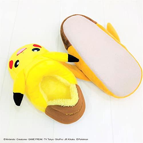 MORIPiLO Women's Slippers, Pokémon Pikachu and Eevee, 23.0~25.0 cm E