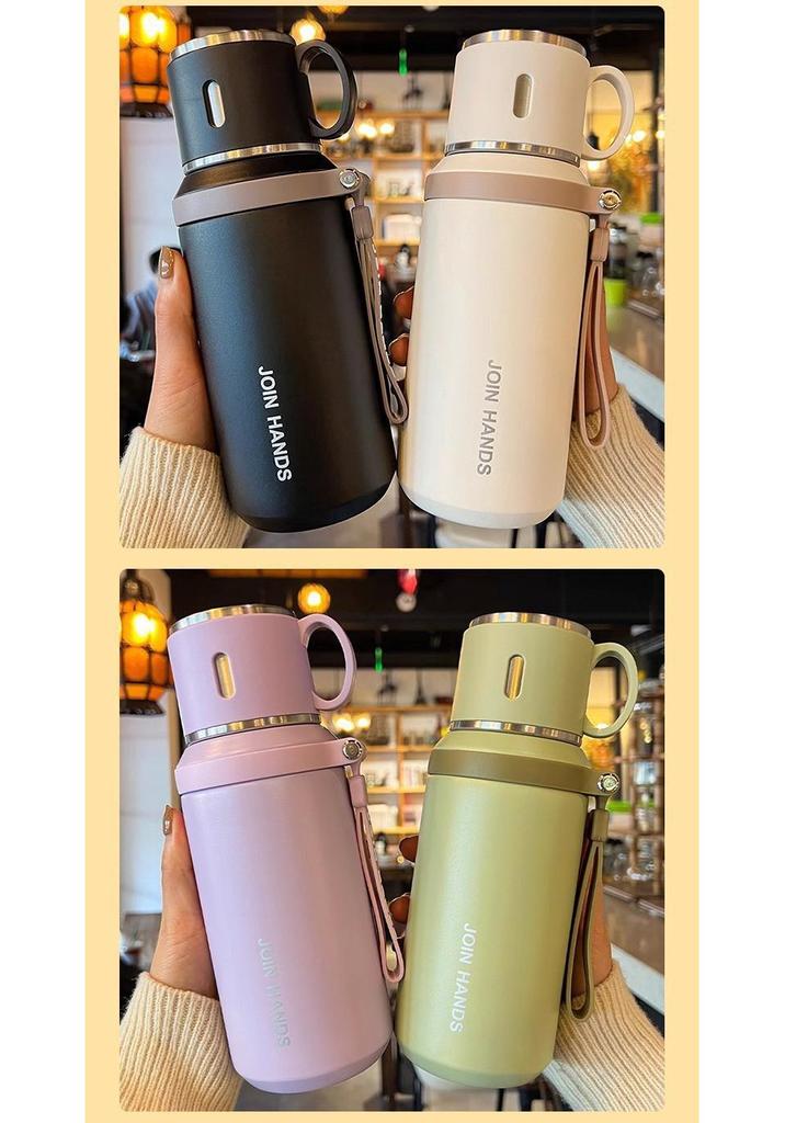 High-Value 316 Stainless Steel Insulated Water Cup with Lid – Large Capacity, Portable, Hot-Selling Tea & Water Separation Design for Home Use