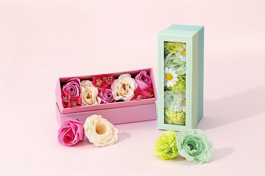 Days in Bloom Bath Flower Gift Rose Scent Gift for Thank You Welcome Farewell New White New (1 piece), (Bouquet, Women, Popular, Gift, Party, Party,